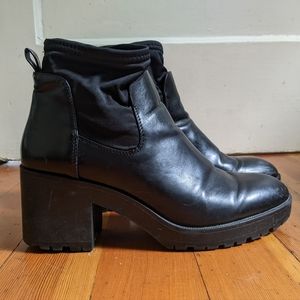 Black Block Ankle Boots